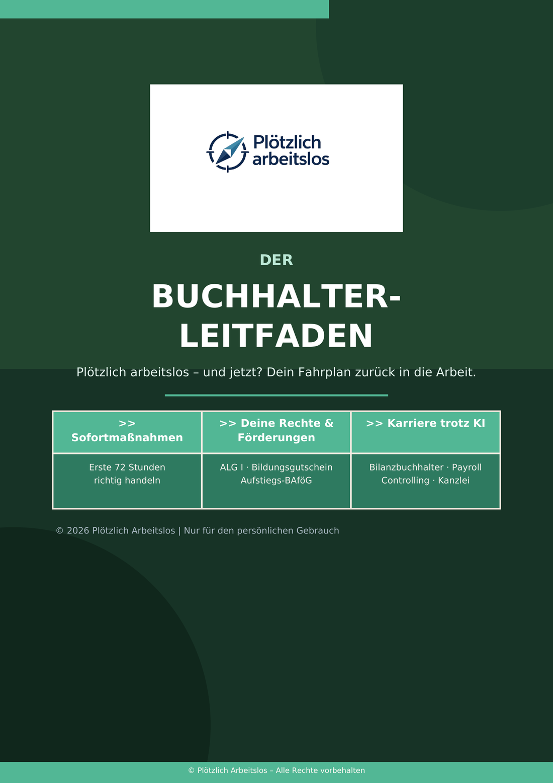 Cover des Buchhalter-Leitfadens – Plötzlich arbeitslos als Buchhalter: Dein 30-Tage-Notfallplan
