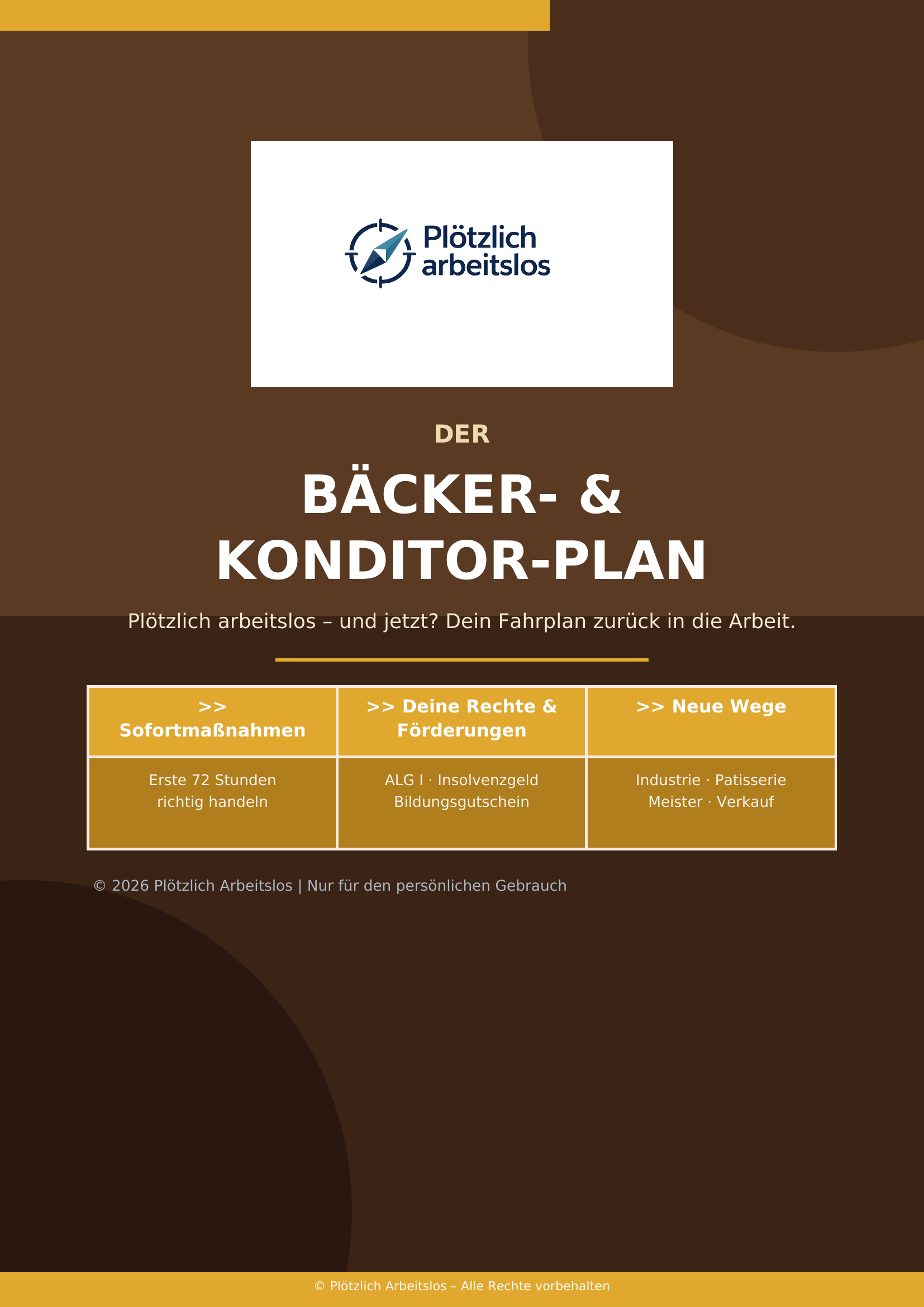 Plötzlich arbeitslos als Bäcker – Dein 30-Tage-Notfallplan